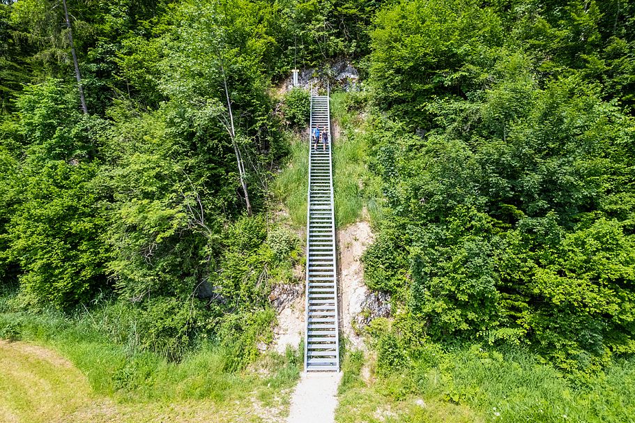 Teufelsstiege mit 69 Stufen