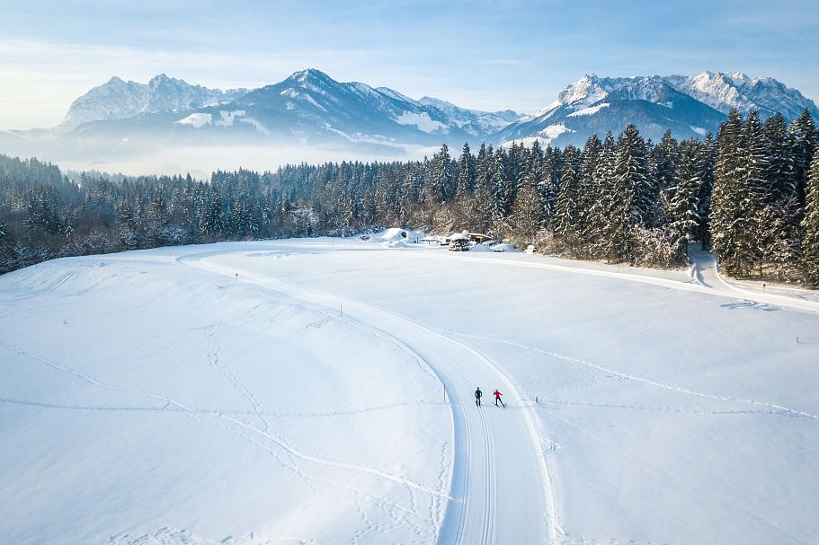 Kaiserwinkl, Urlaub, Aktivitäten, Langlaufen, Winter, Walchsee