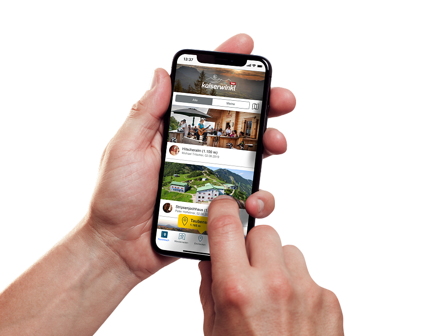 Kaiserwinkl Wanderpass digital mit der App SummitLynx
