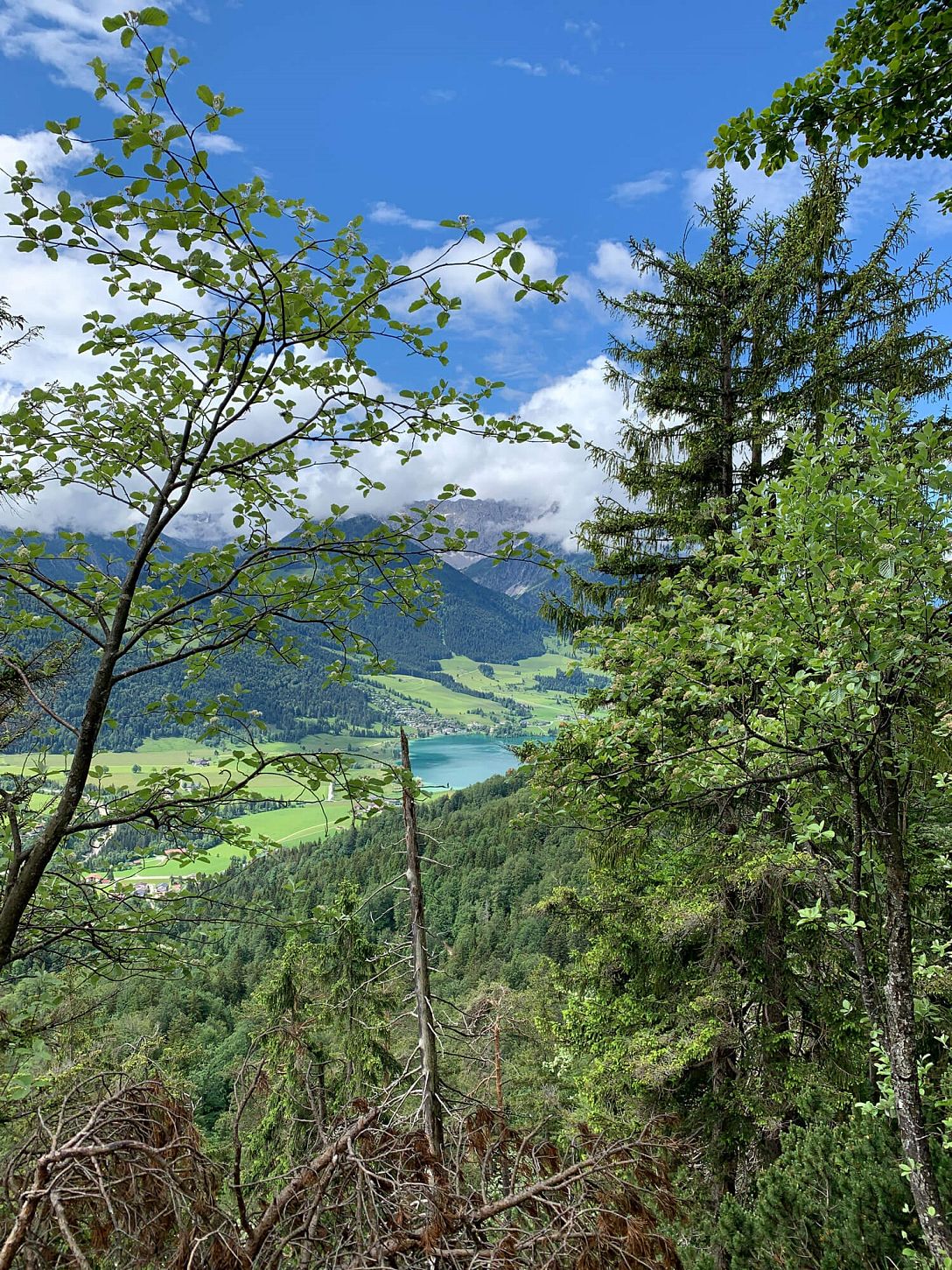 Blick auf den Walchsee, Wanderung Harauspitze, Kaiserwinkl